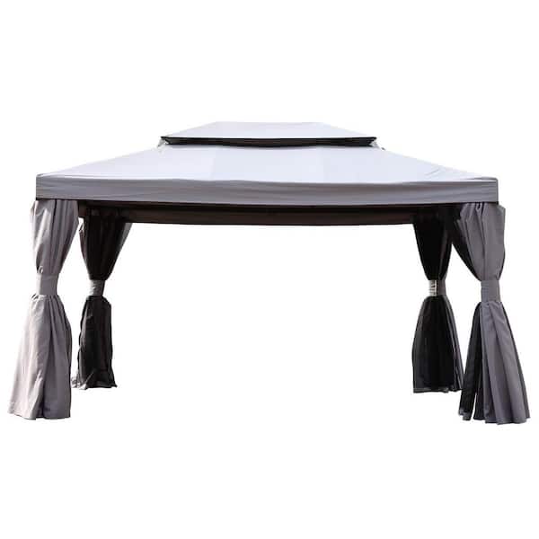 Unbranded 13 ft. W x 10 ft. D Metal Patio Gazebo