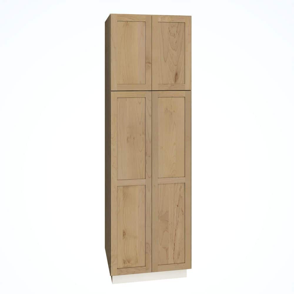 QuickShip Cottage 30 in. W x 24 in. D x 93 in. H Assembled Plywood Shaker 2-Door Pantry Kitchen Cabinet in Canopy price history on PriceWatchPro