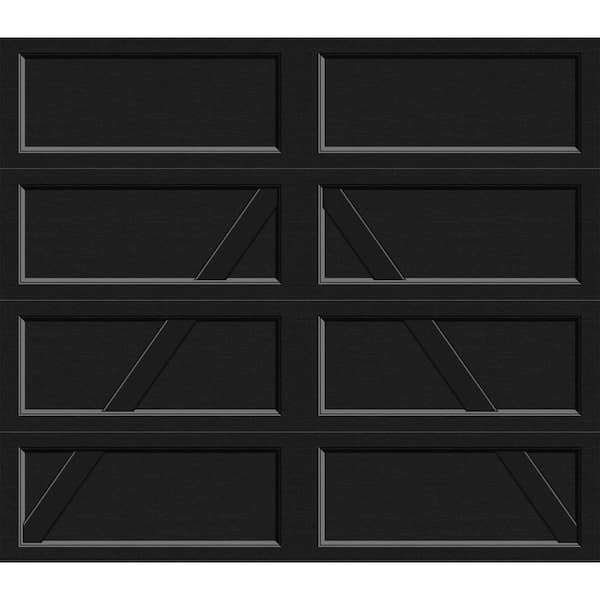 Clopay Bridgeport Steel Design A 9 ft. x 7 ft. Non-Insulated Black