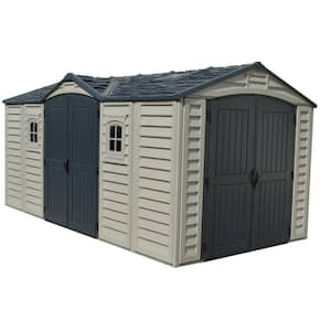 Apex Pro 15.9 ft. x 8.1 ft. Vinyl Storage Shed