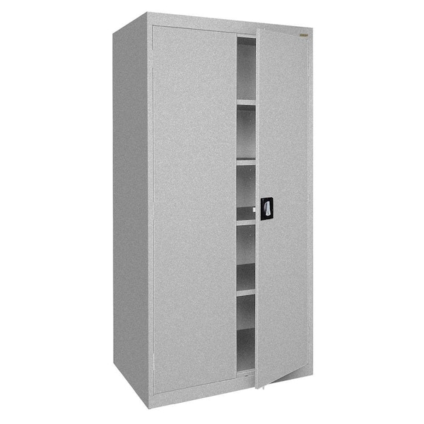 Sandusky Elite Series 78 in. H x 36 in. W x 24 in. D 5-Shelf Steel Recessed Handle Storage Cabinet in Multi Granite