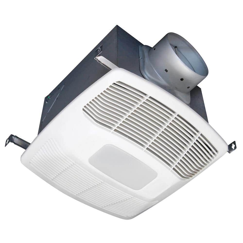 White Energy Star Ceiling Mounted LED Exhaust Fan