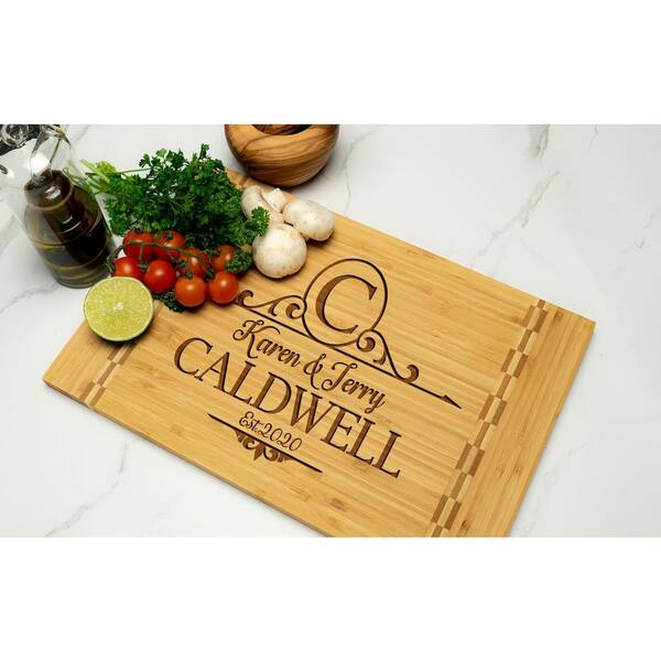 Adrinfly Medium 9 in. x 12 in. Rectangular Wood Edge Grain