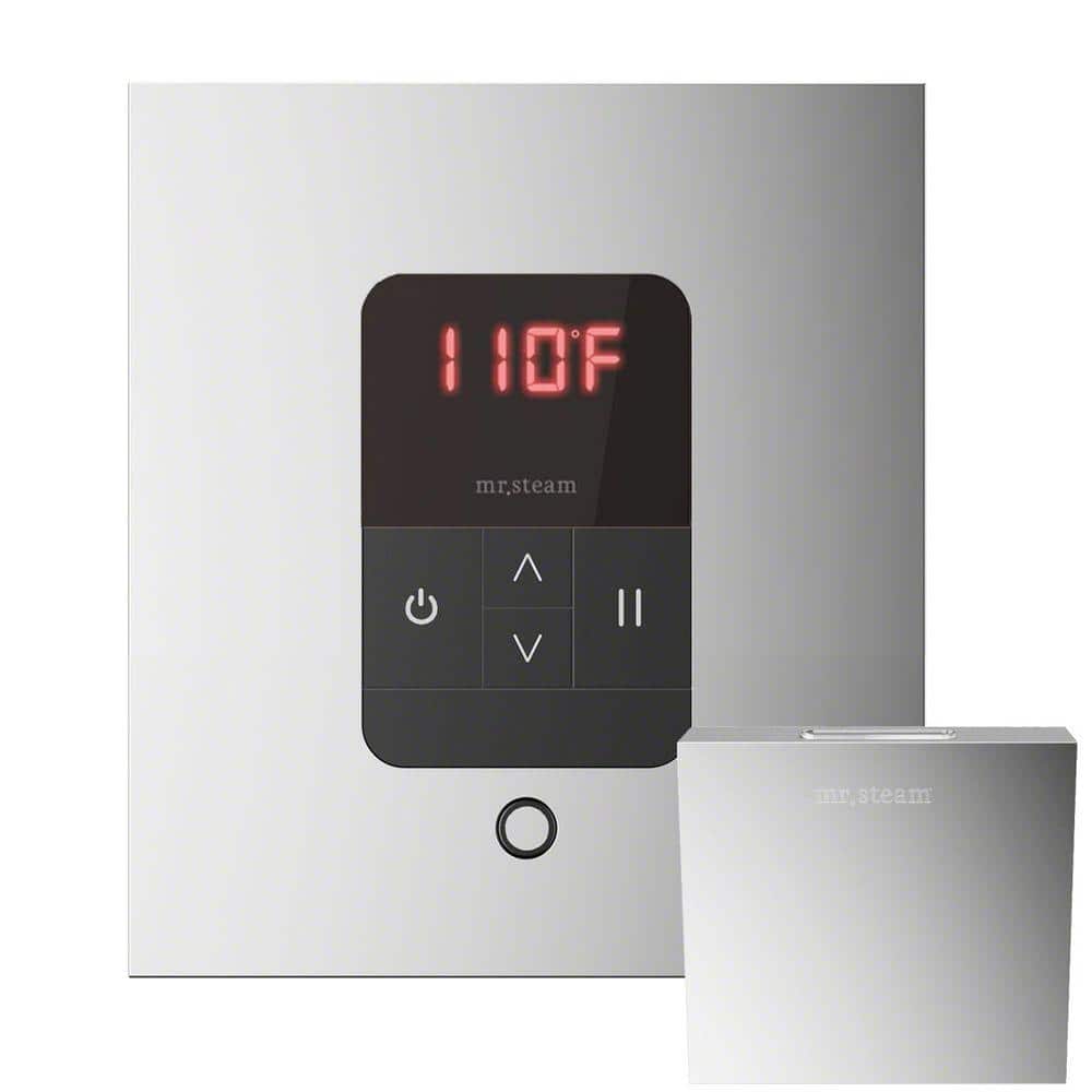 Polished Chrome 6kW Steam Bath Generator with iTempo Control