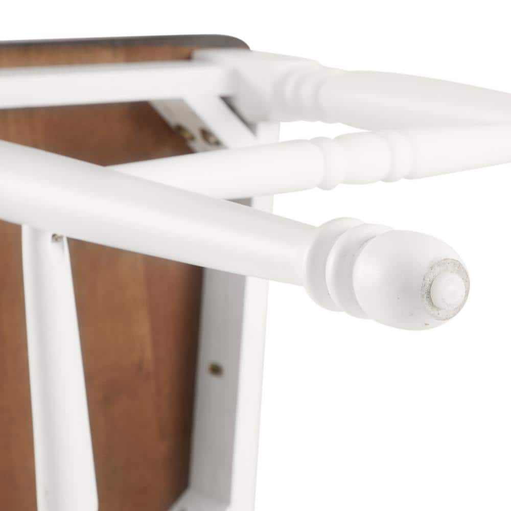 Cherry Wood Shelby 24" Counter Stool Set with Classic Turned Legs