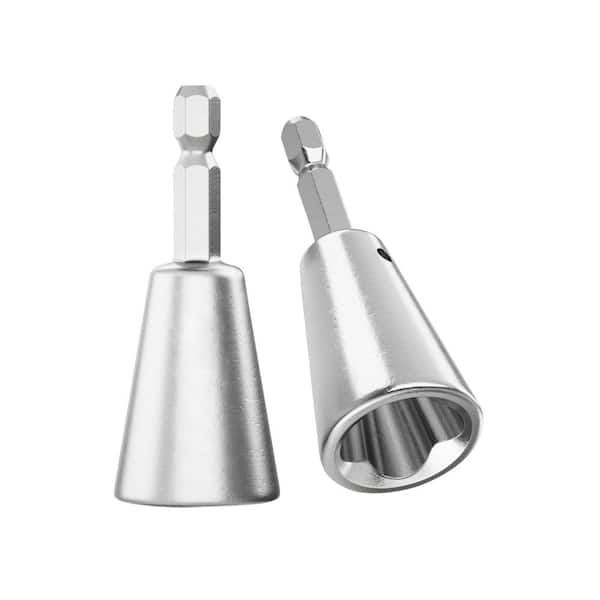 Wire Connector Twisting Tool Stainless Steel Power Drill Attachment 2-Pieces for Fast Easy Wire Twisting