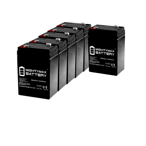 MIGHTY MAX BATTERY 6V 4.5AH SLA Replacement Battery for Mule GC640 Exit - 6 Pack