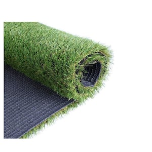Synthetic Artificial Grass Turf Lawn 8ft x 10ft, 1.38" Outdoor/Indoor Fake Grass Rug for Dogs with Drainage Holes