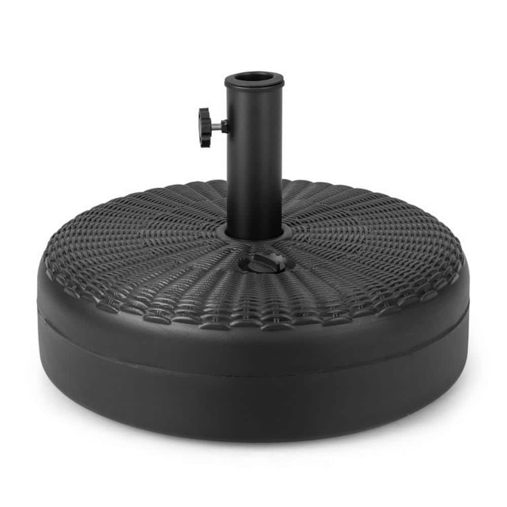 Alpulon 18 in. Round Fillable HeavyDuty Patio Umbrella Base Stand in Black ZMWV600 The Home Depot