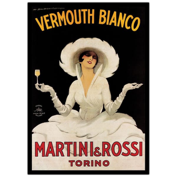 Trademark Fine Art 24 in. x 36 in. "Vermouth Bianco Martini & Rossi" Canvas Art