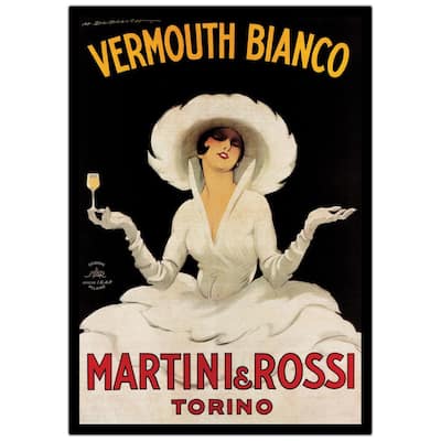 Pudsigt Slime Tarmfunktion Trademark Fine Art 24 in. x 36 in. "Vermouth Bianco Martini & Rossi" Canvas  Art-V6049-C2436GG - The Home Depot