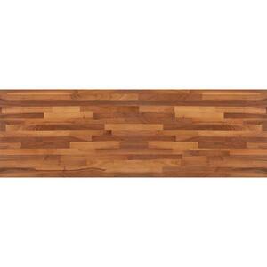 4 ft. L x 25 in. D Finished Engineered Walnut Butcher Block Countertop