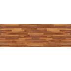6 ft. L x 39 in. D Finished Engineered Walnut Butcher Block Island Countertop