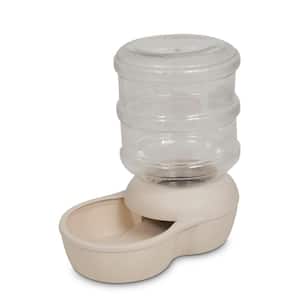 2.5 Gal. Le Bistro Bleached Linen Gravity Dog or Cat Waterer