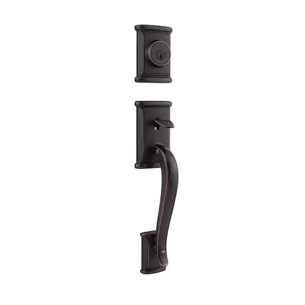 Kwikset Ashfield Venetian Bronze Double Cylinder Door Handleset