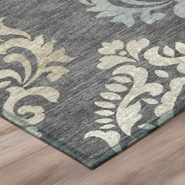 Chantille Machine Washable Indoor/Outdoor Abstract ACN3148 Gray 3 ft. x 4 ft. Area Rug