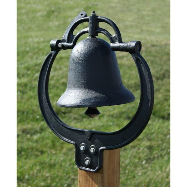 Sportsman Black Farm Equipment Cast Iron Dinner Bell