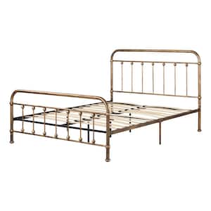 Prairie Bronze Queen Size Bed 64.75 in. Wwith Headboard