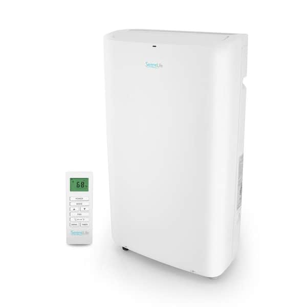 SereneLife SereneLife 10,000 BTU Portable Air Conditioner Cools 500 Sq. Ft. with Dehumidifier and Fan in White