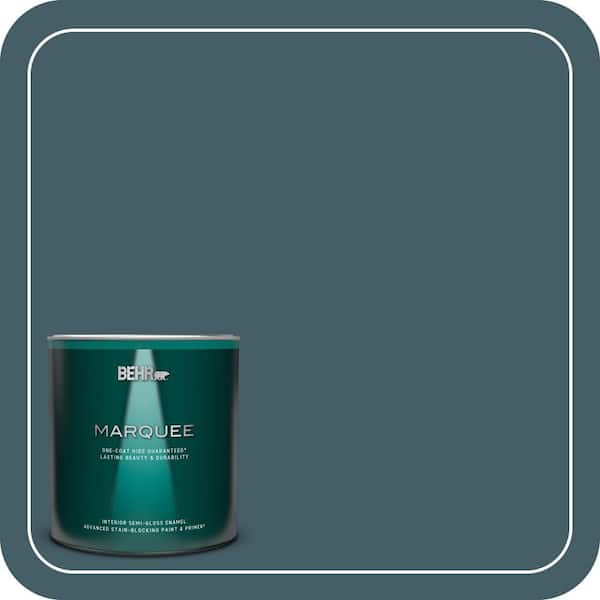 BEHR MARQUEE 1 qt. #PPU13-19 Observatory Semi-Gloss Enamel Interior Paint & Primer