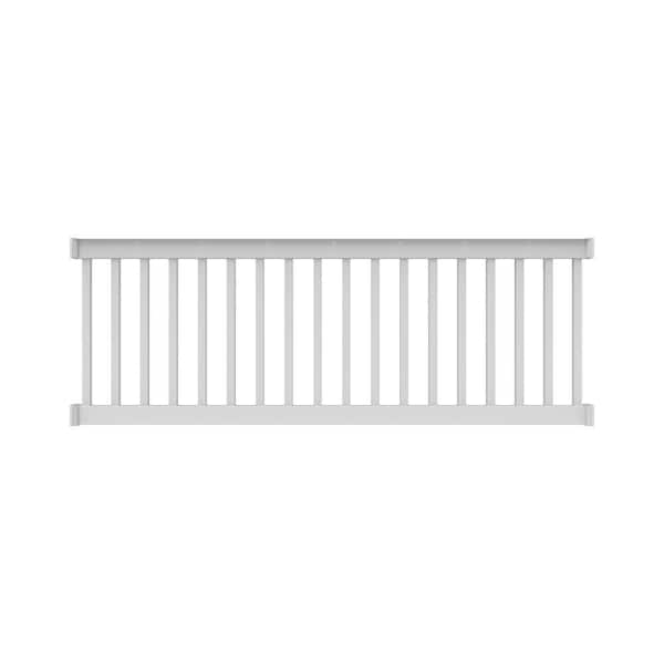 RDI Finyl Line 8 ft. x 36 in. H Deck Top Level Rail Kit in White