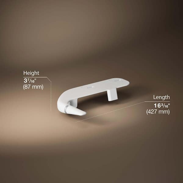 PureWash M100 Attachable Bidet System Toilet Seat Bidet Attachment in White