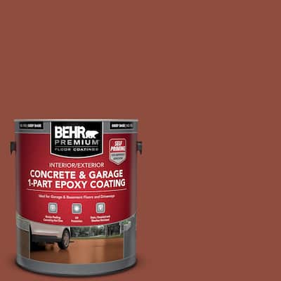 1 gal. #SC-330 Redwood Self-Priming 1-Part Epoxy Satin Interior/Exterior Concrete and Garage Floor Paint