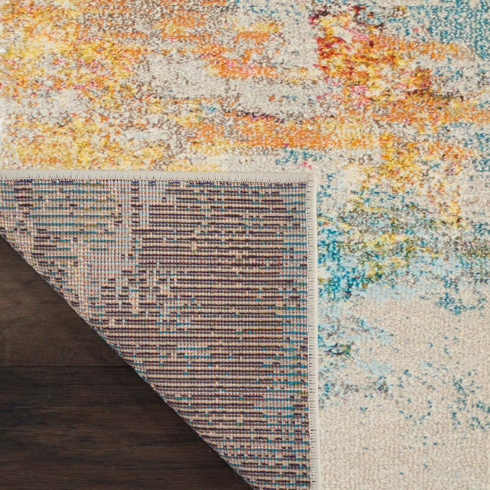 Celestial 2x4 Ft Med Grey Abstract Synthetic Rug