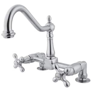 Heritage 2-Handle Standard Kitchen Faucet in Polished Chrome