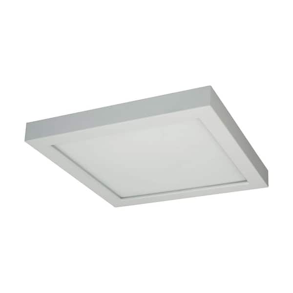 SATCO 9 in. 18.5-Watt White Integrated LED Flush Mount
