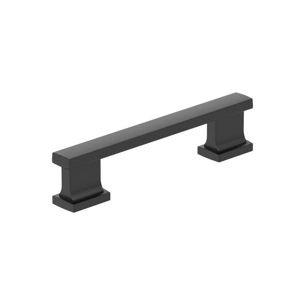 Matte Black Modern Cabinet Pull with Mounting Hardware