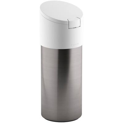 Stainless Steel Disinfecting Wipes Dispenser with White Lid