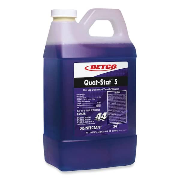 Betco 2 l Quat-Stat 5 Lavender Scent Disinfecting All-Purpose Cleaner, Bottle (4-Pack)