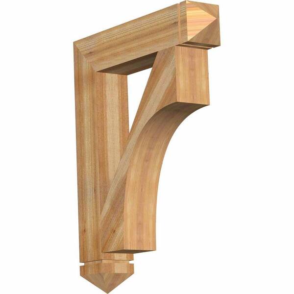 Ekena Millwork 6 in. x 40 in. x 32 in. Western Red Cedar Westlake Arts and Crafts Rough Sawn