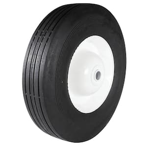 New Ball Bearing Wheel for Wheel Size 10x2.75, Tread Rib, Hub Offset 2-1/4 in., Bore Size 5/8 in., Heavy Duty TRUE