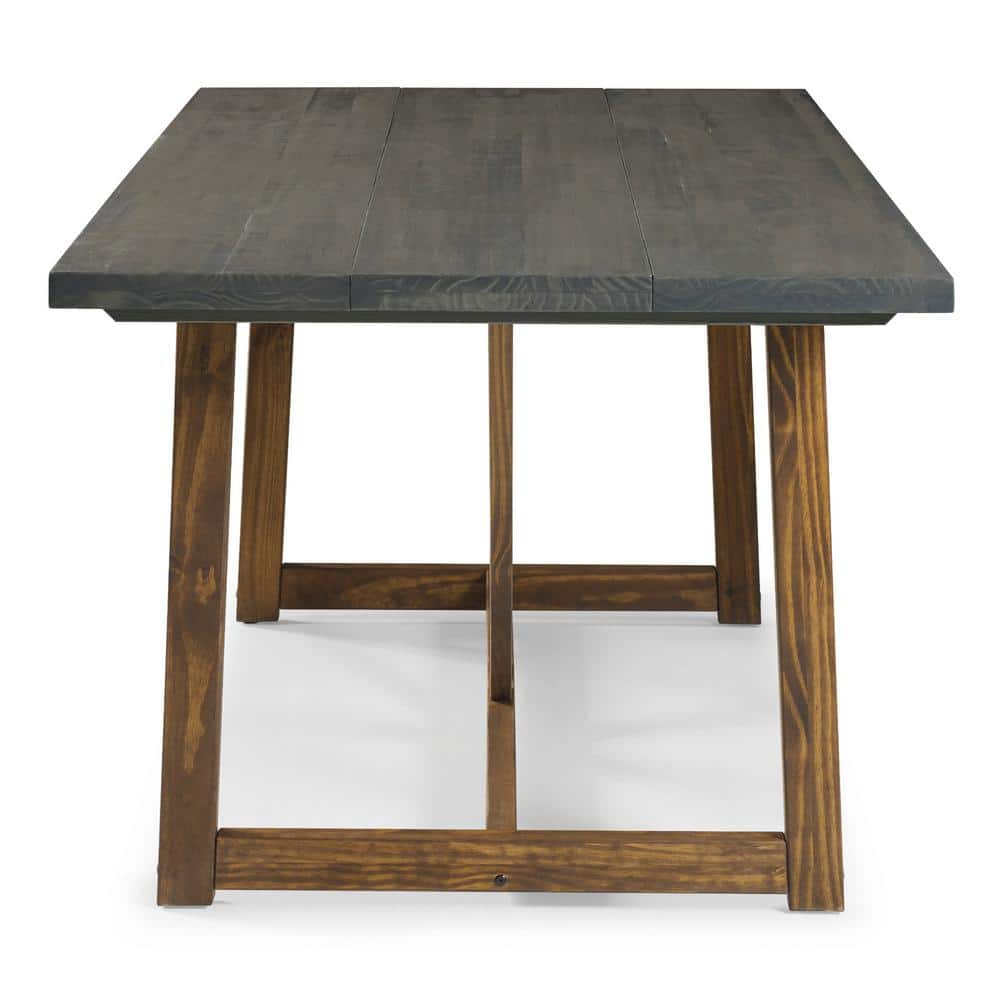 Farmhouse Haven 72" Reclaimed Pine Wood Rustic Dining Table