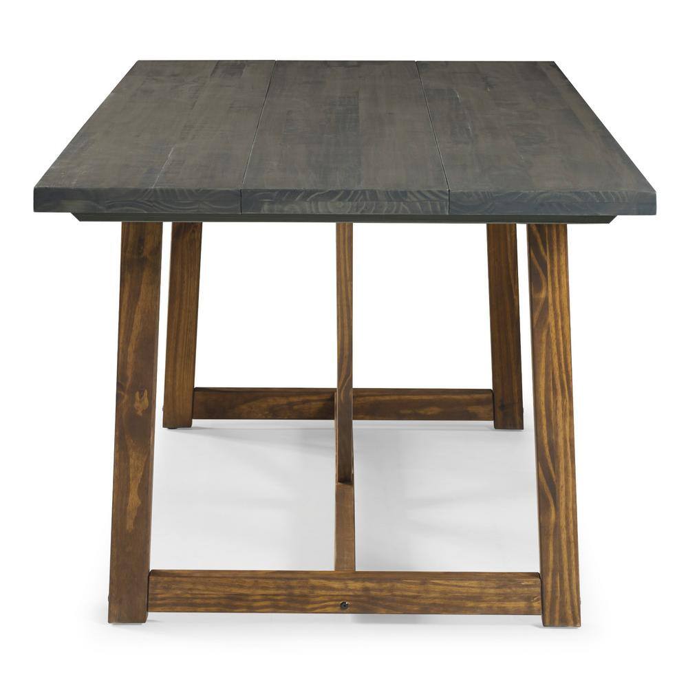 Farmhouse Haven 72" Reclaimed Pine Wood Rustic Dining Table