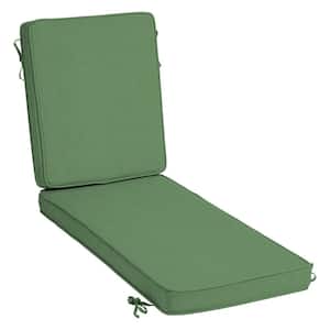 ProFoam 21 in. x 72 in. Outdoor Chaise Lounge Moss Green Leala Cushion