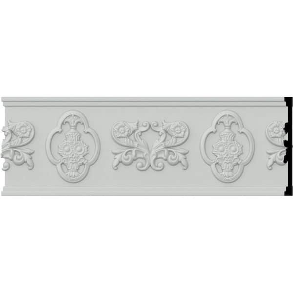Ekena Millwork SAMPLE - 3/4 in. x 12 in. x 7-7/8 in. Polyurethane Lisbon Chair Rail Moulding
