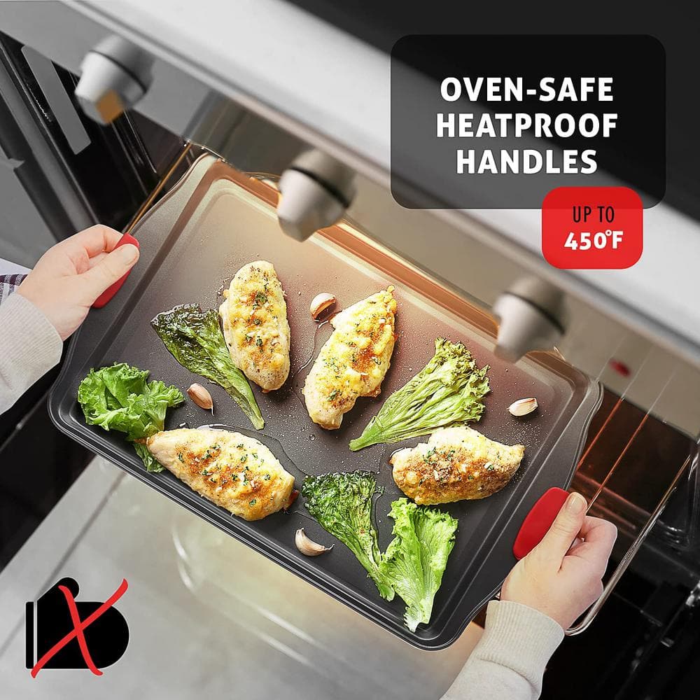 Black Stainless Steel Non-Stick Bakeware and Utensil Set