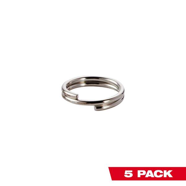 Milwaukee 3/4 in. 2 lbs. Lanyard Split Ring (5-Piece)