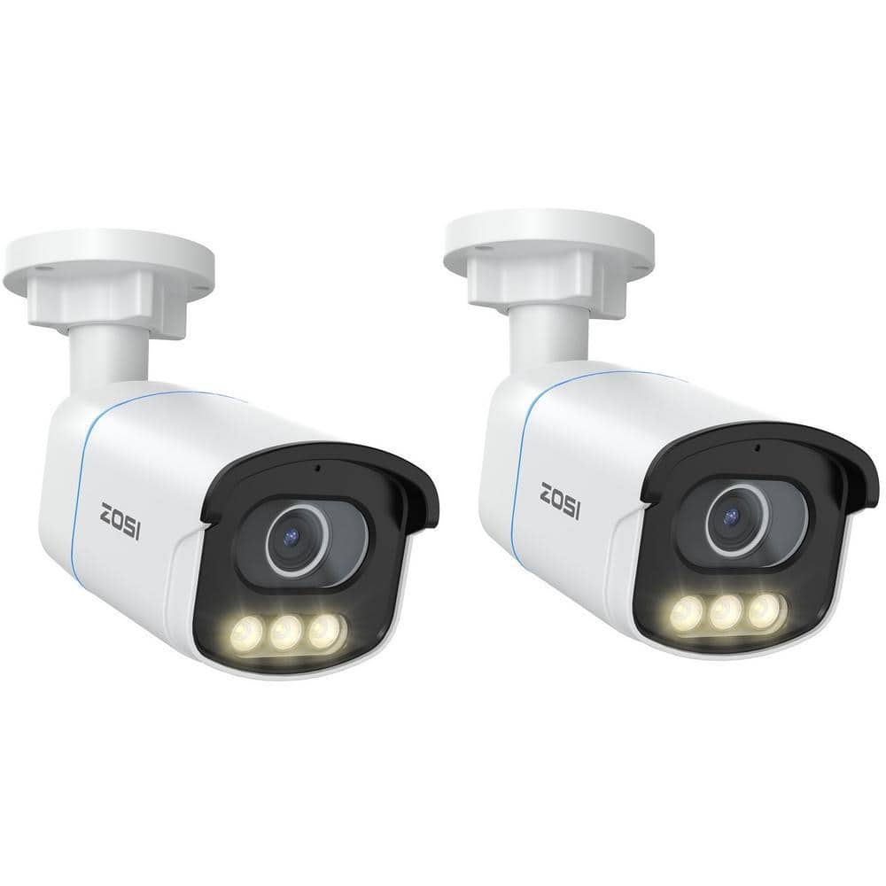 ZOSI C186 5MP 3K POE Outdoor Hardwired Home Security Camera