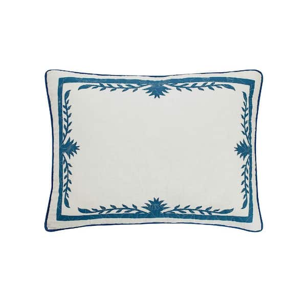 Cotton 21 in. x 37 in. King Size Pillow Protector with Overlap Closure