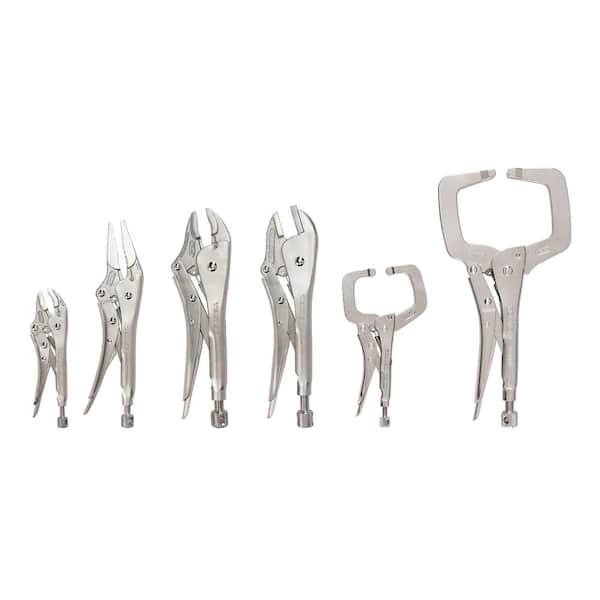 TEKTON 6-Piece C-Clamp and Locking Pliers Set