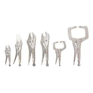6-Piece C-Clamp and Locking Pliers Set