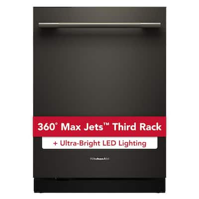24 in. Top Control Built-In Tall Tub Dishwasher in Black Ore with Ultra-bright LED Lighting