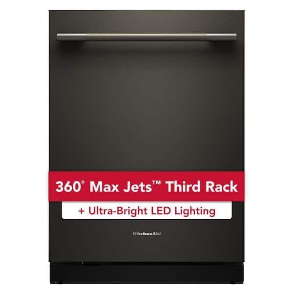 24 in. Top Control Built-In Tall Tub Dishwasher in Black Ore with Ultra-bright LED Lighting