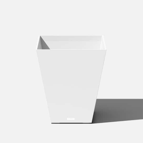 Veradek Nobleton 22 in. White Plastic Square Planter