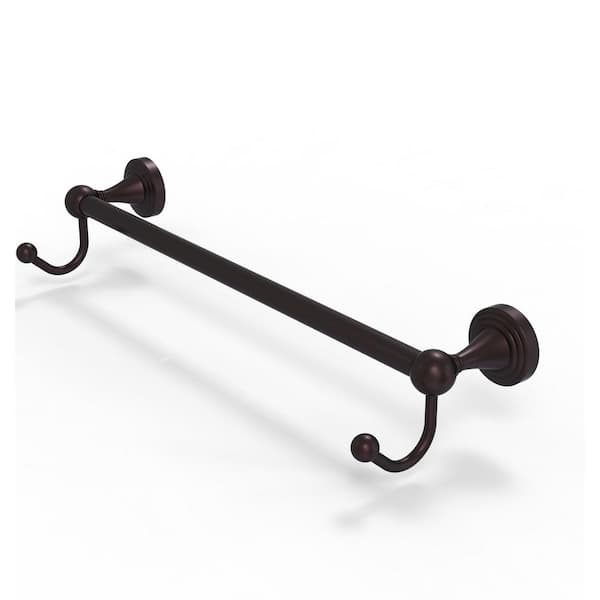 Sag Harbor Collection 36 in. Wall Mounted Single Towel Bar in Antique Bronze