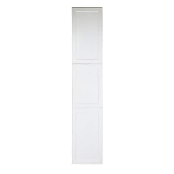 WG Wood Products 15.5 in. W x 87 in. H 3.5 in. D Dogwood Inset Panel Primed Gray Recessed Medicine Cabinet without Mirror